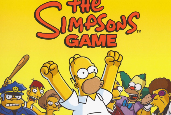 Portada de The Simpsons "the game"