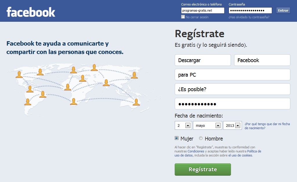 descargar facebook para pc