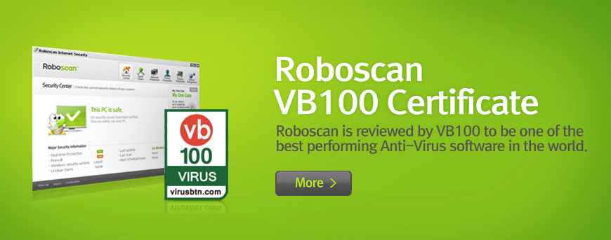 Roboscan Pro VB100 Certificate