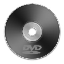 DVD icon black