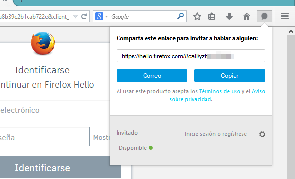 Firefox Hello, videollamadas sin necesidad de complementos