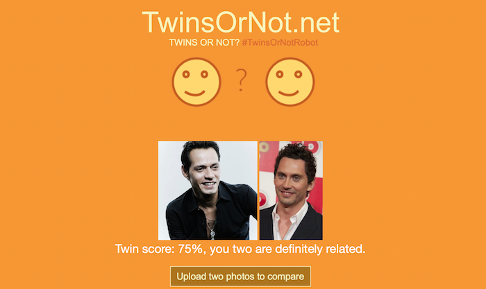 Twins Or Not: ¿cuánto te pareces a otra persona?